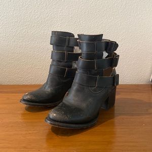 Freebird Rollin Leather Booties Womens Size 7